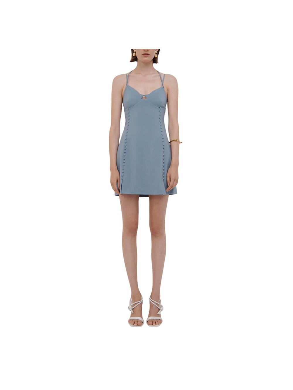Simkhai Sleek Slate Eilish Mini Dress Size 4